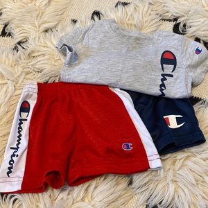 Champion matching set with extra short